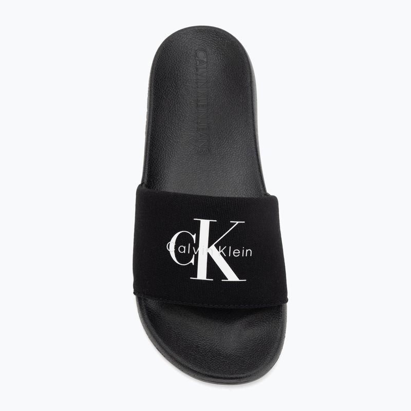 Дамски чехли Calvin Klein YW0YW01967 Monogram Logo 0GM black/bright white 5