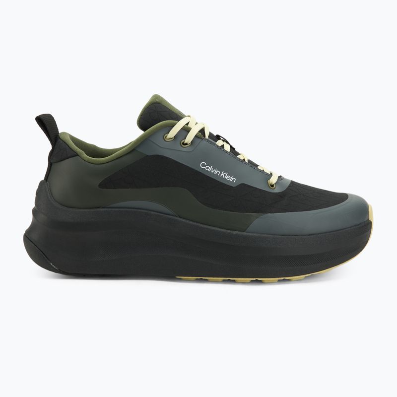 Мъжки обувки Calvin Klein YM0YM01456 Chunky Runner Lace Up Mix Aop black/medieval forest/coal/lime 2