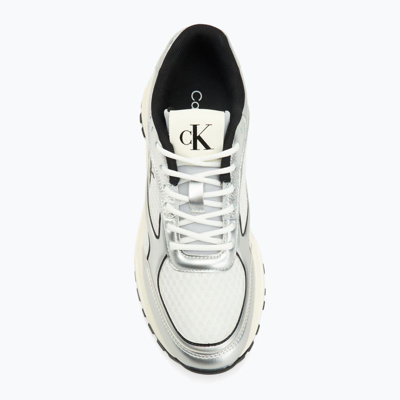 Дамски обувки Calvin Klein YW0YW02063 Hike Runner Lace Up Mesh Mix Silver/Black/Bright White 5