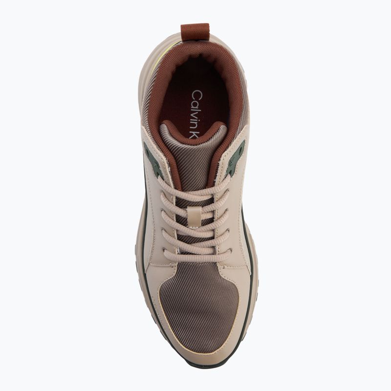 Мъжки обувки Calvin Klein YM0YM01418 Hike Runner Mid Laceup Tech Mix desert taupe/smog/sorrel/thyme 5