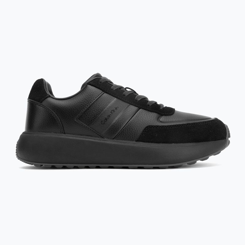 Мъжки обувки Calvin Klein HM0HM02033 City Runner Laceup Tape Leather triple black 2