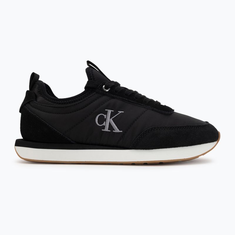 Дамски обувки Calvin Klein YW0YW02060 Retro Runner Sock Laceup Mix Mat black/gyn metal/gum 2