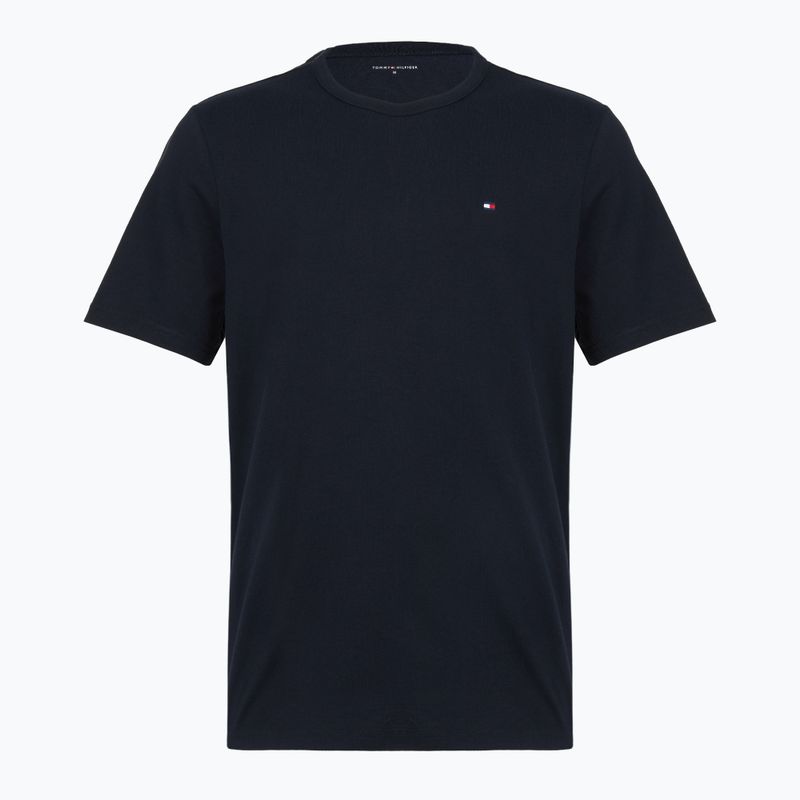 Мъжка тениска Tommy Hilfiger Cotton Short 3 pack navy blue/utility sage/white 4