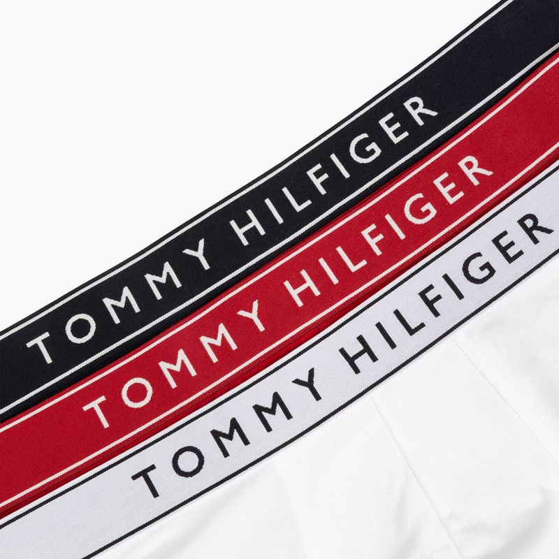 Мъжки боксерки Tommy Hilfiger Trunk Dtm white/medium red/navy blue 6