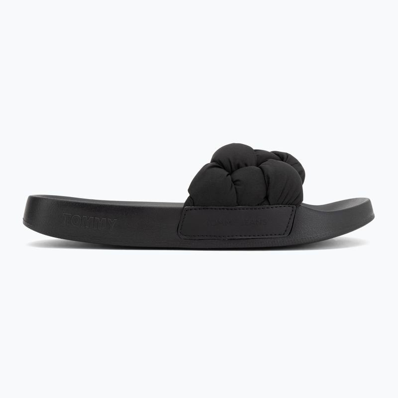 Дамски чехли Tommy Jeans Braided black 2