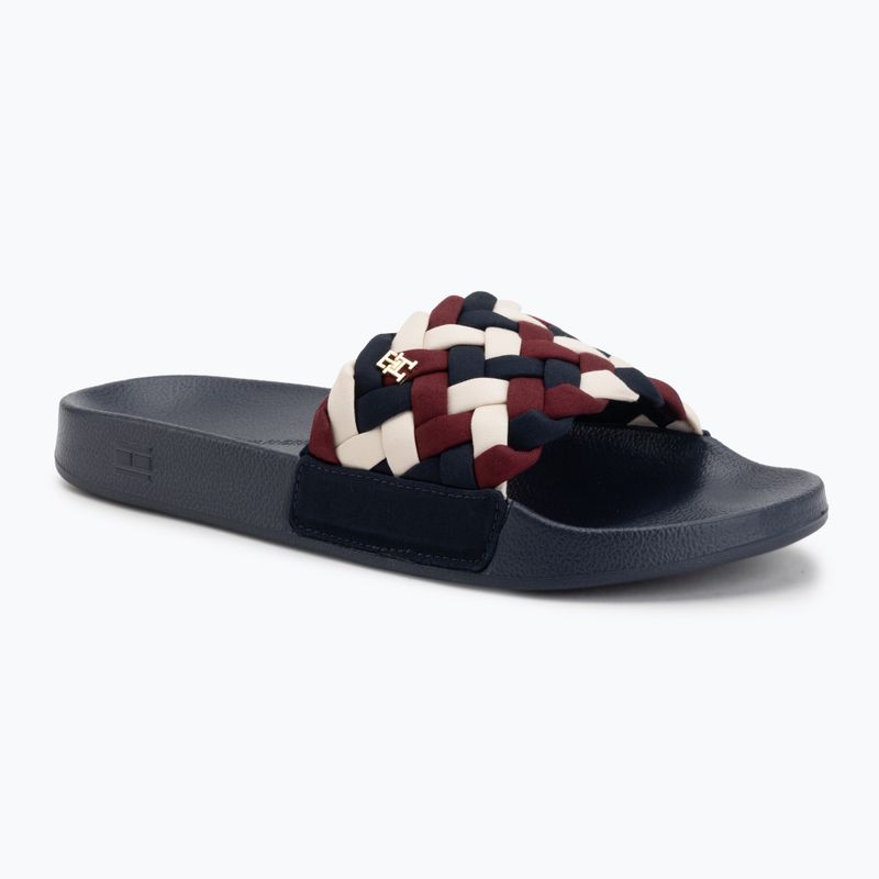 Дамски чехли Tommy Hilfiger Braided Pool rwb