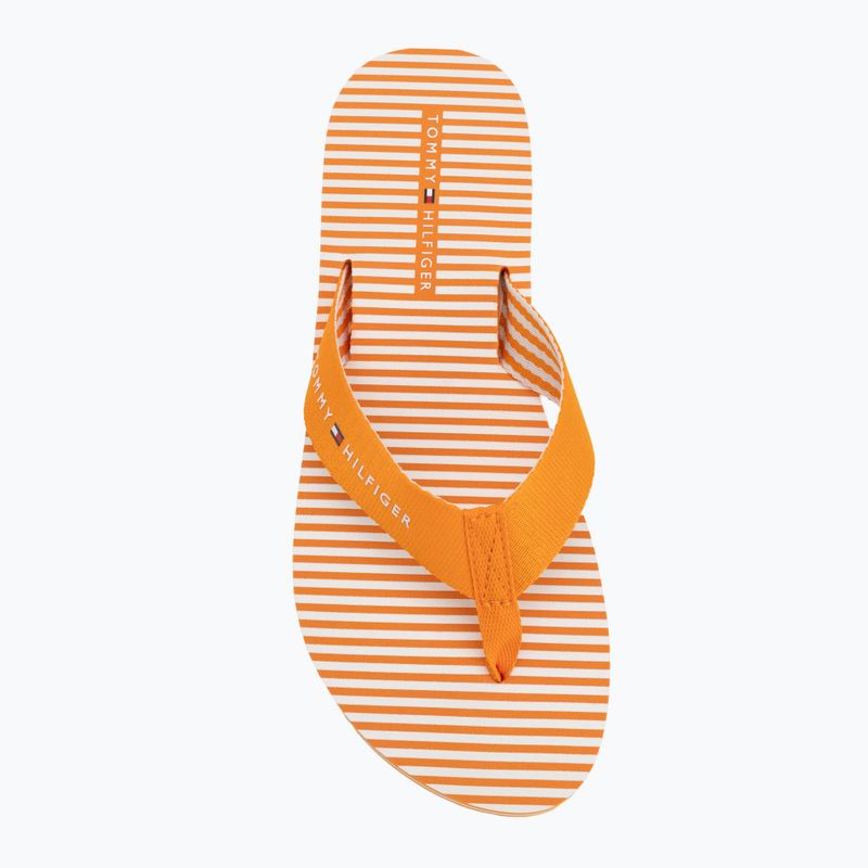 Дамски джапанки Tommy Hilfiger Ithaca Stripe Summer orange hype 5
