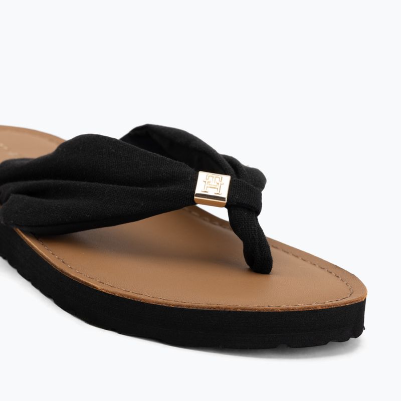 Дамски джапанки Tommy Hilfiger Footbed Summer Sandal Leather black 7