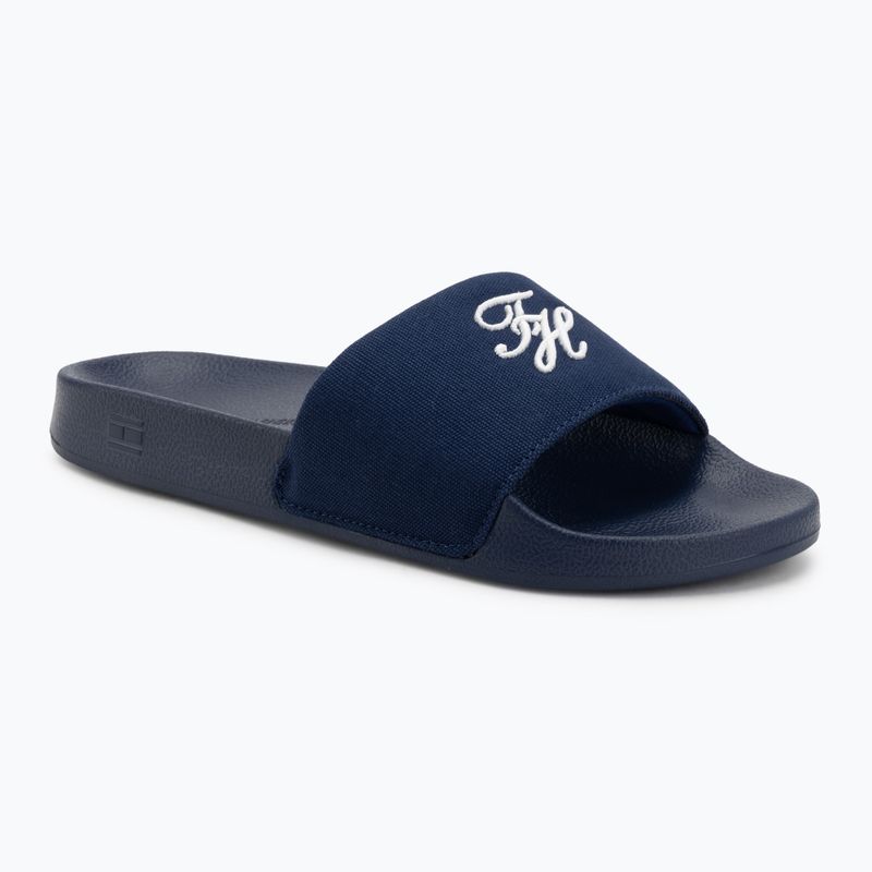 Дамски чехли Tommy Hilfiger Script Pool preppy navy