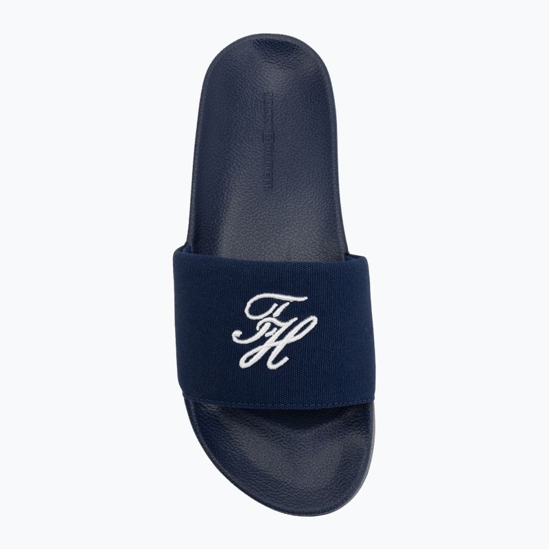 Дамски чехли Tommy Hilfiger Script Pool preppy navy 5