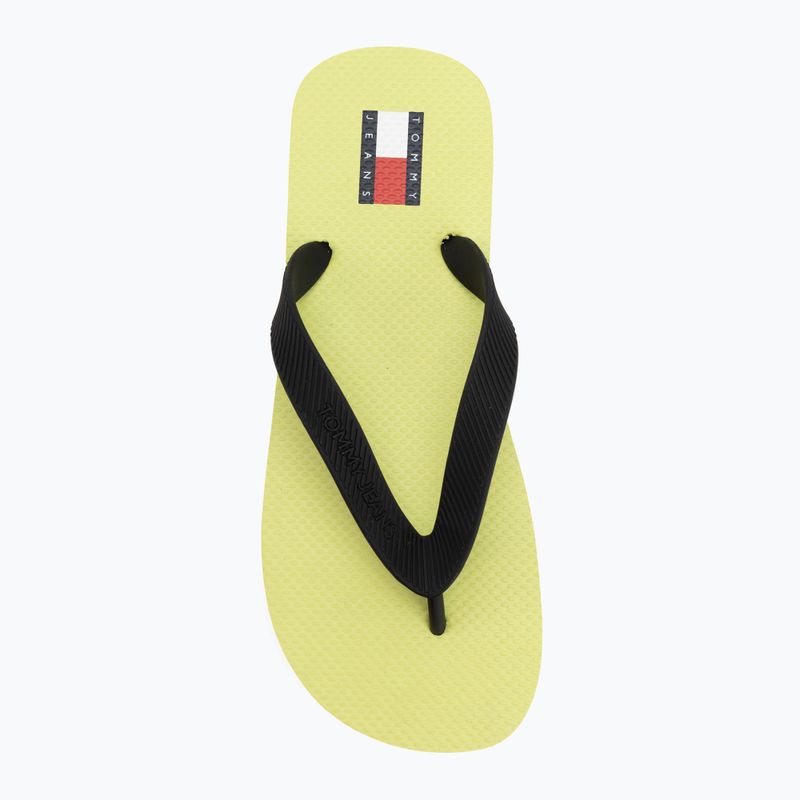 Дамски джапанки Tommy Jeans Logo Summer lime essence/black 5