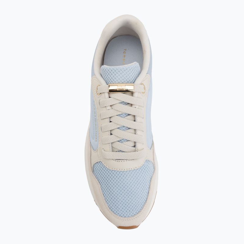 Дамски обувки Tommy Hilfiger Chic Eva Runner Mesh breezy blue/soft cream 5