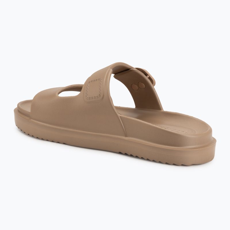 Дамски чехли Tommy Hilfiger Double Strap Sandal Pearl safari canvas pearlised 3