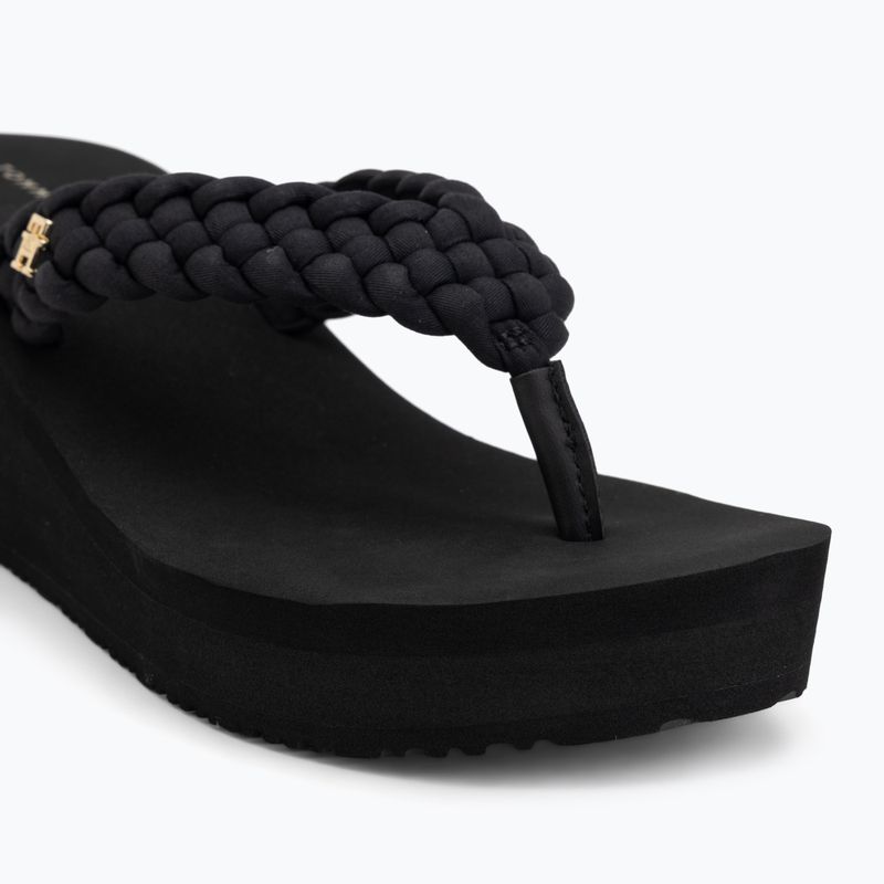 Дамски джапанки Tommy Hilfiger Wedge Braided Summer Sandal black 7