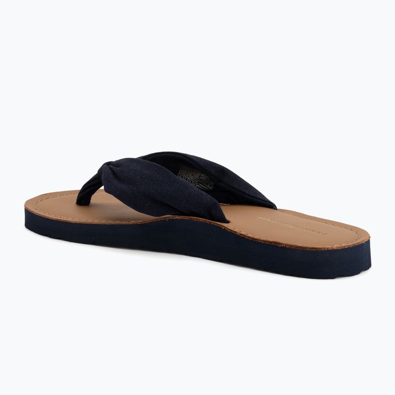 Дамски джапанки Tommy Hilfiger Footbed Summer Sandal Leather space blue 3