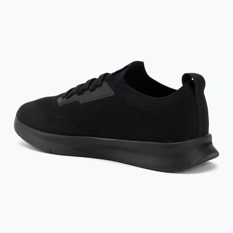 Мъжки обувки Tommy Hilfiger Lightweight Knitted Runner black 3