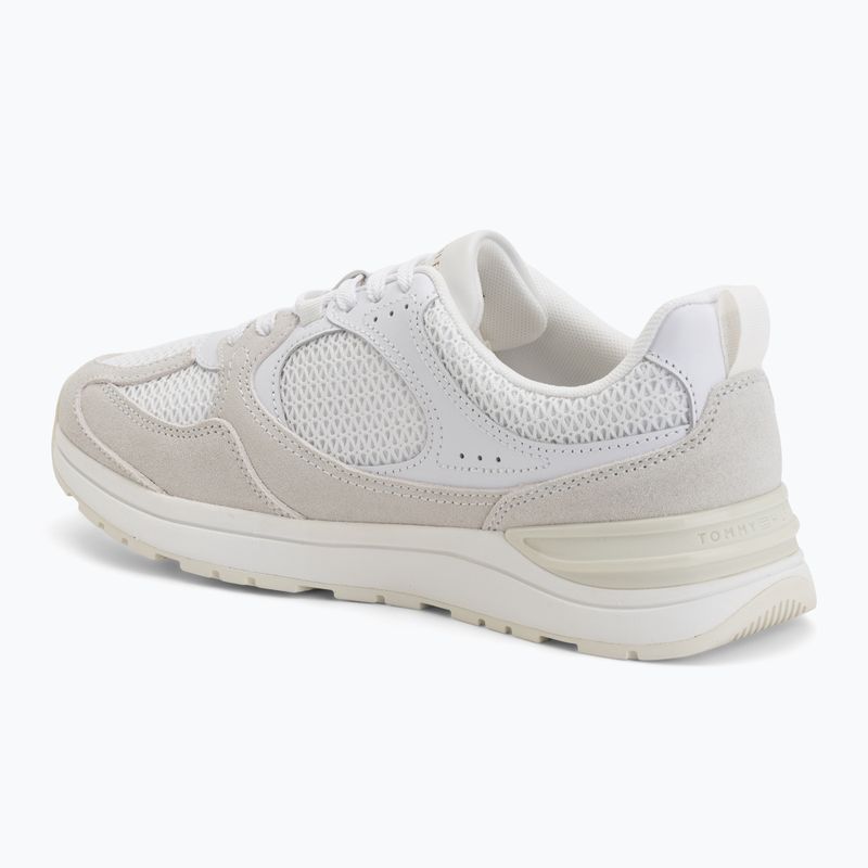 Дамски обувки Tommy Hilfiger Mix Material Runner white/ecru 3