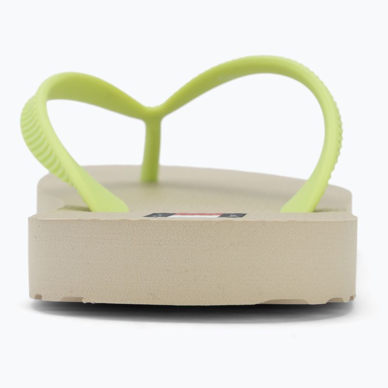 Дамски джапанки Tommy Jeans Logo Summer white clay/lime essence 6