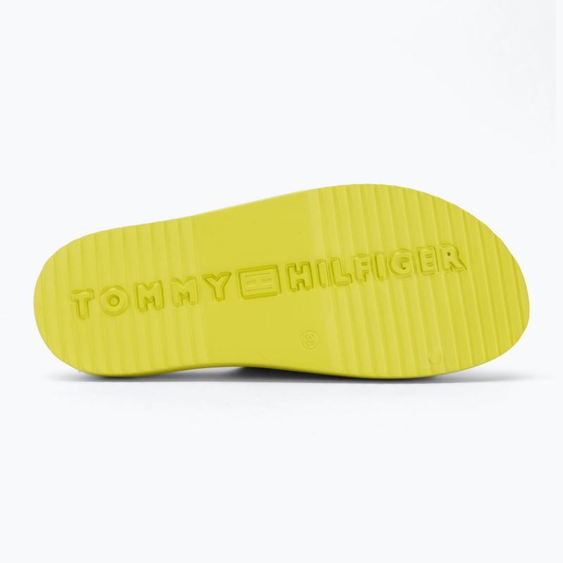 Дамски чехли Tommy Hilfiger Light Double Strap lime zing 4
