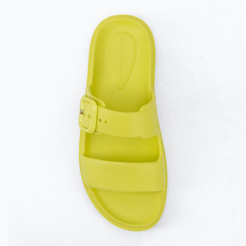 Дамски чехли Tommy Hilfiger Light Double Strap lime zing 5