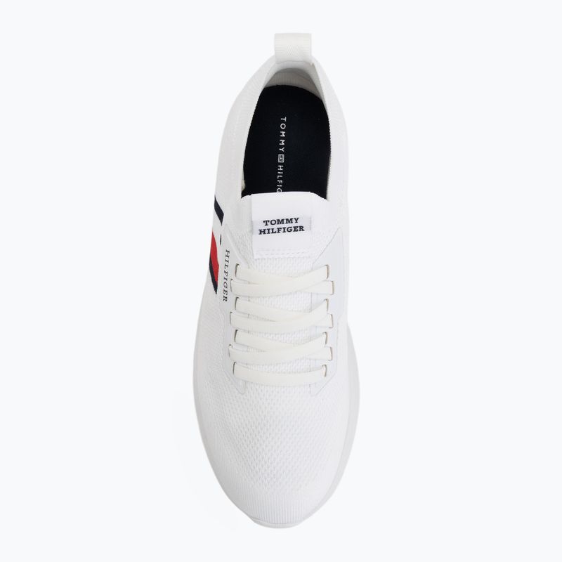 Мъжки обувки Tommy Hilfiger Lightweight Knitted Runner white 5