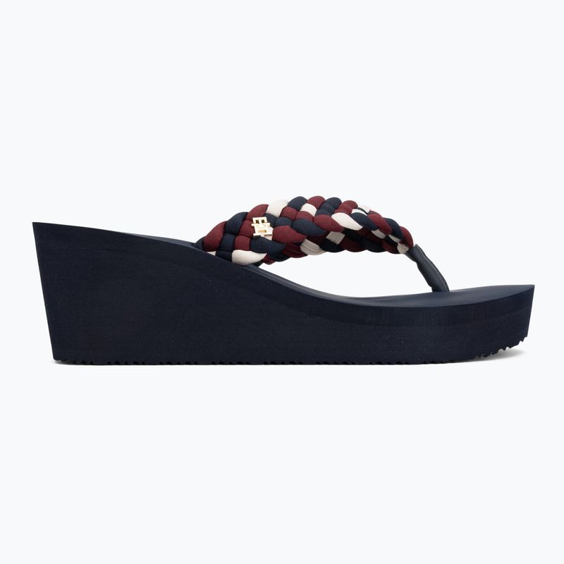 Дамски джапанки Tommy Hilfiger Wedge Braided Summer Sandal rwb 2