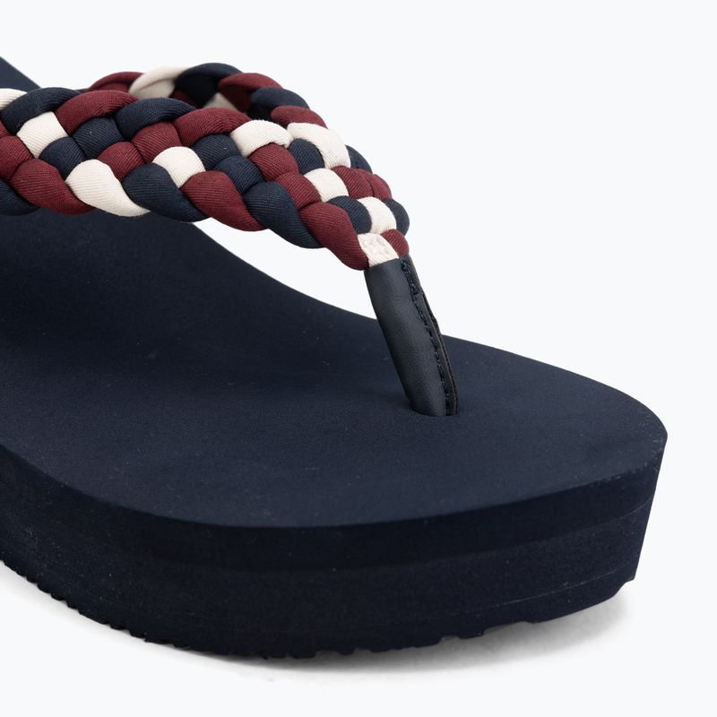 Дамски джапанки Tommy Hilfiger Wedge Braided Summer Sandal rwb 7