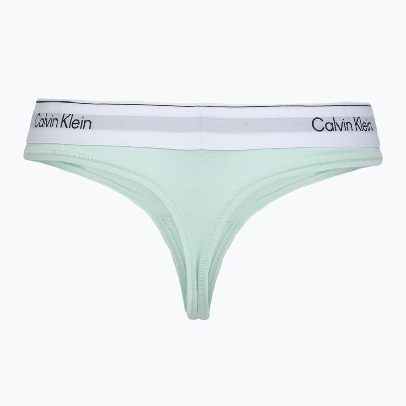 Дамски бикини Calvin Klein LV00QF8518 Thong feel the mint 2