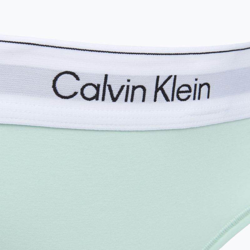 Дамски бикини Calvin Klein LV00QF8518 Thong feel the mint 3