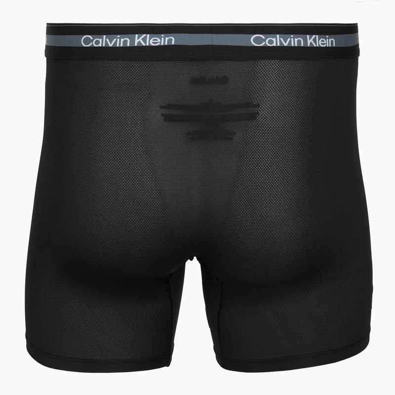 Мъжки боксерки Calvin Klein LV00NB4538 Boxer Brief Long black/black/black 2