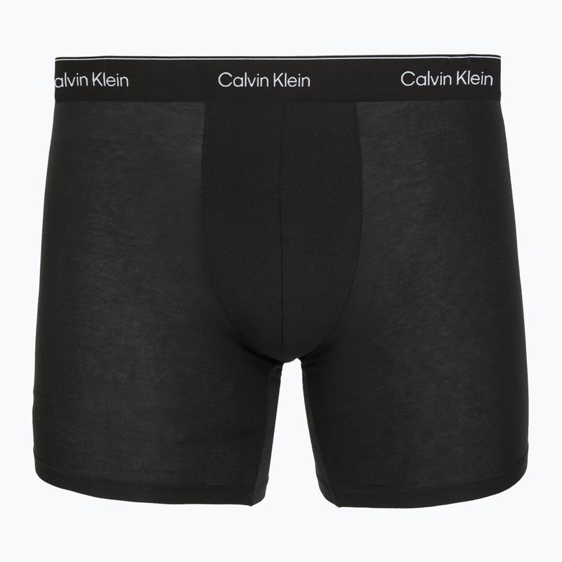 Боксерки Calvin Klein LV00NB4394 Brief 3 чифта black w/heavenly iris logo/black w 2
