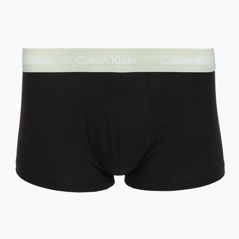 Боксерки Calvin Klein LV00NB4412 Low Rise Trunk 5 чифта black w plume wb/black w misty sage wb 3
