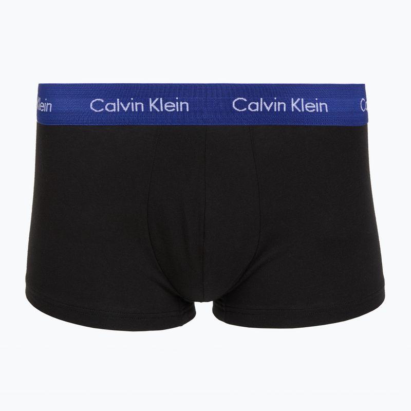 Боксерки Calvin Klein LV00NB4412 Low Rise Trunk 5 чифта black w plume wb/black w misty sage wb 5