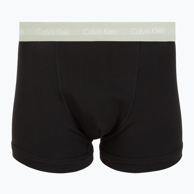 Мъжки боксерки Calvin Klein 0000U2662G Trunk 3 чифта black w plume wb/black w misty sag 3