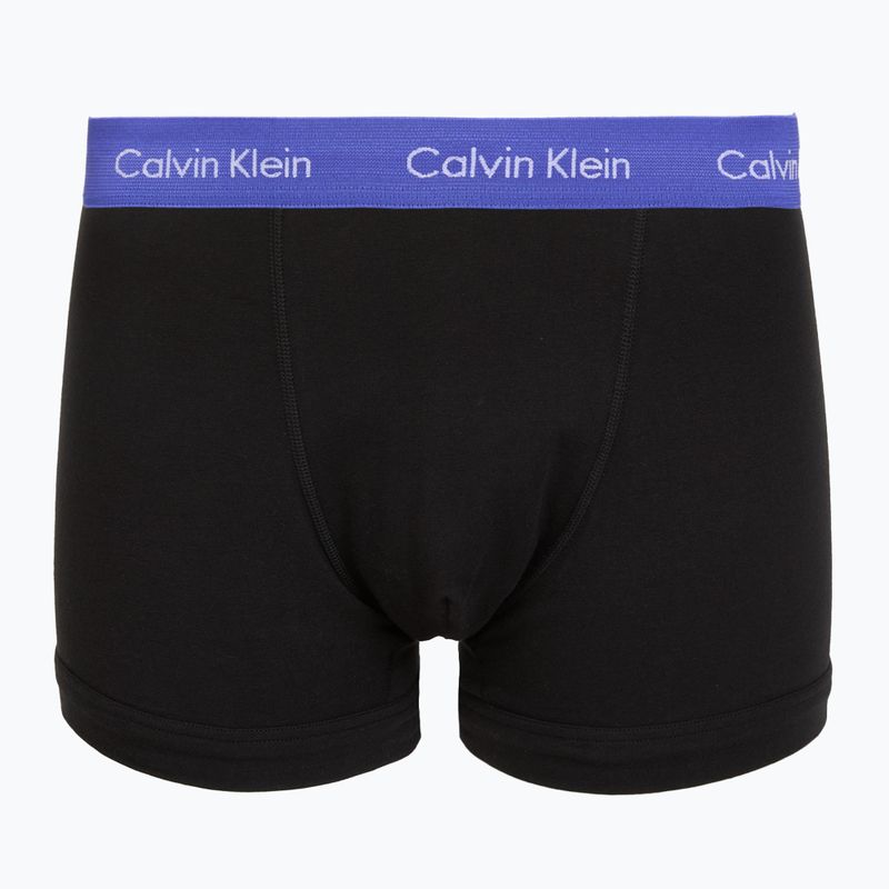 Мъжки боксерки Calvin Klein 0000U2662G Trunk 3 чифта black w green bloom wb/black w da 5