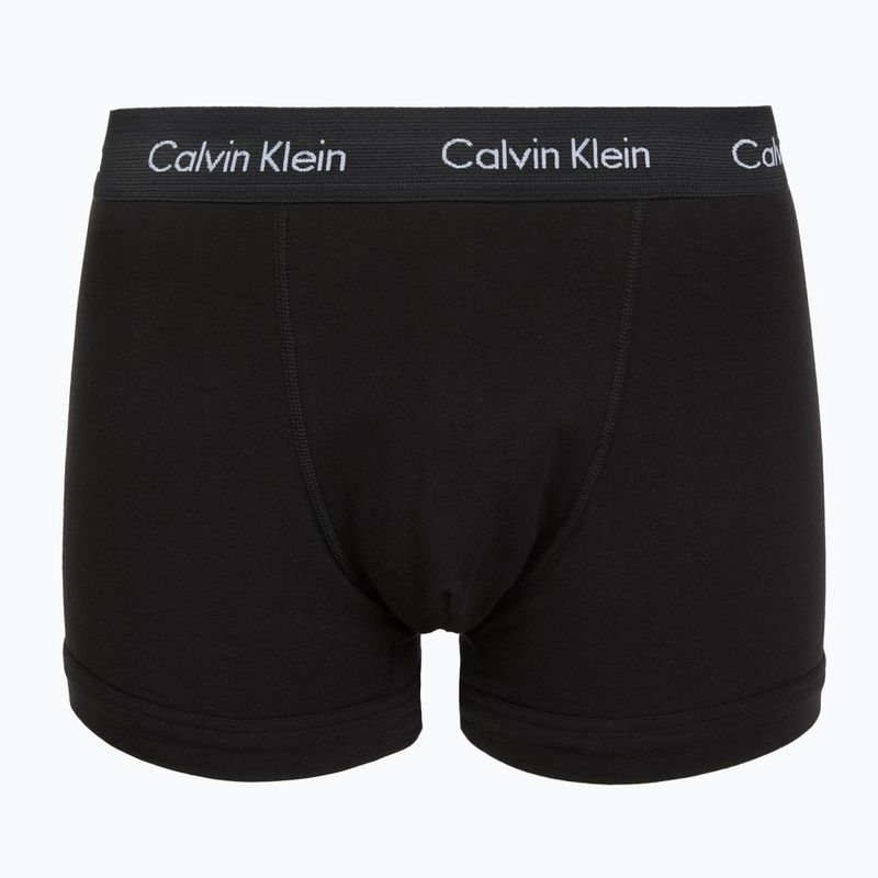 Мъжки боксерки Calvin Klein 0000U2662G Trunk 3 чифта black w green bloom wb/black w da 6