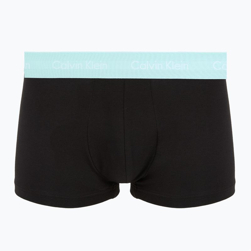 Мъжки боксерки Calvin Klein 0000U2664G Low Rise Trunk 3 pairs black in plume wb/ black in misty sag 2