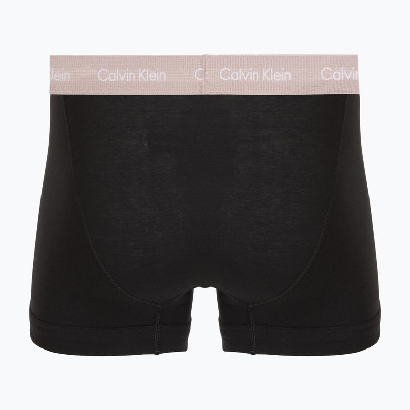 Мъжки боксерки Calvin Klein 0000U2662G Trunk 3 чифта black w green bloom wb/black w da 5