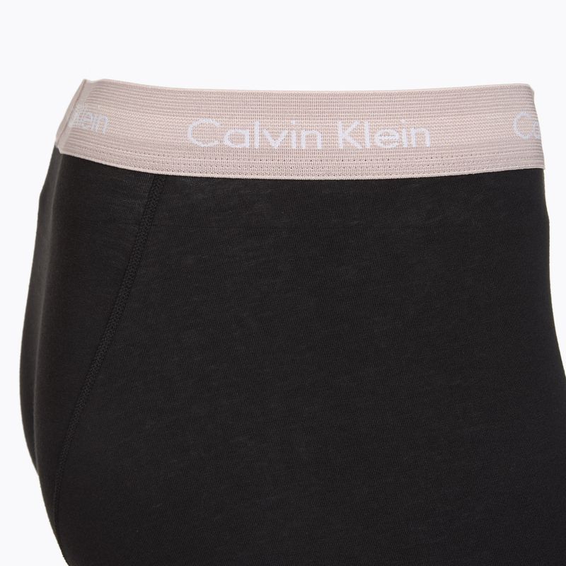 Мъжки боксерки Calvin Klein 0000U2662G Trunk 3 чифта black w green bloom wb/black w da 6