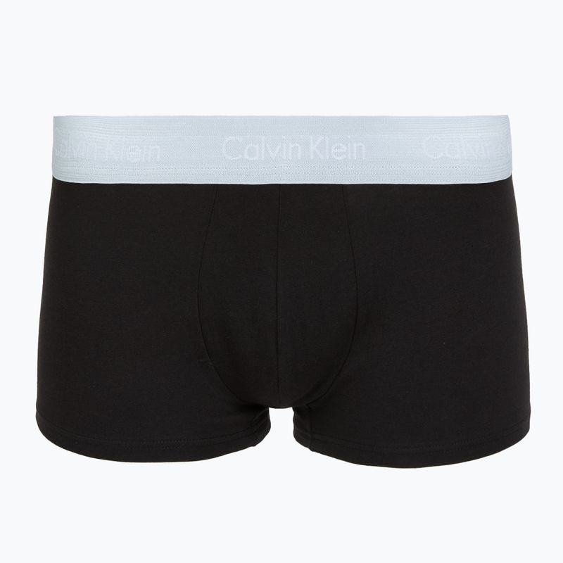 Боксерки Calvin Klein LV00NB4412 Low Rise Trunk 5 чифта black w green bloom wb/black w dazzlin 2
