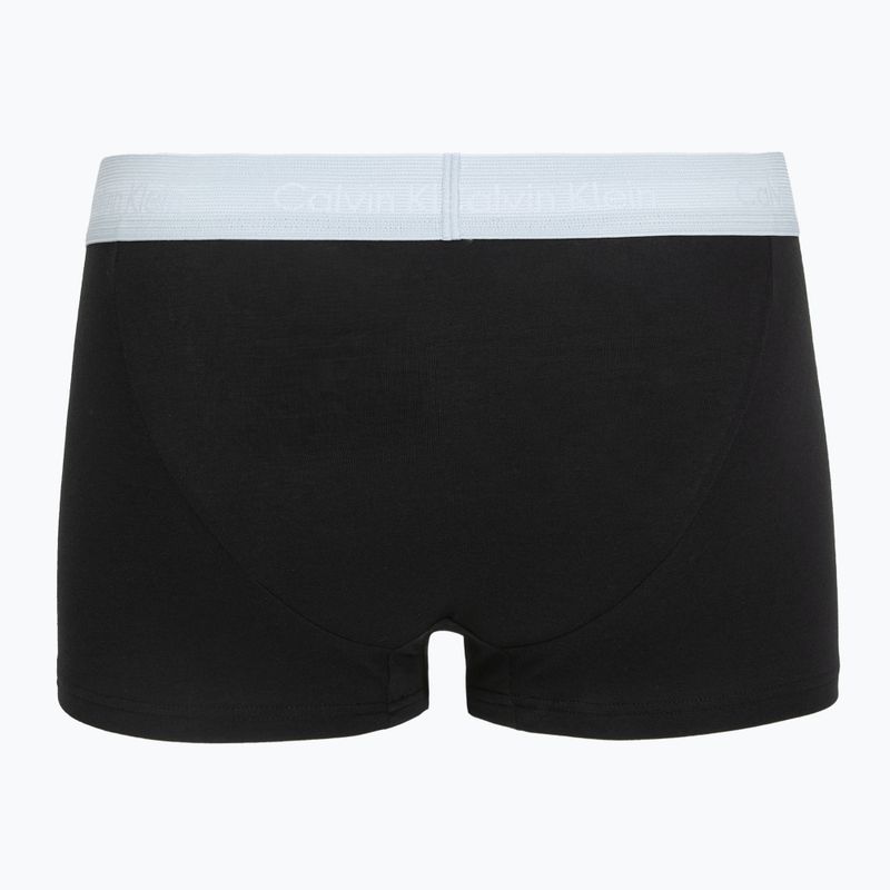Боксерки Calvin Klein LV00NB4412 Low Rise Trunk 5 чифта black w green bloom wb/black w dazzlin 3