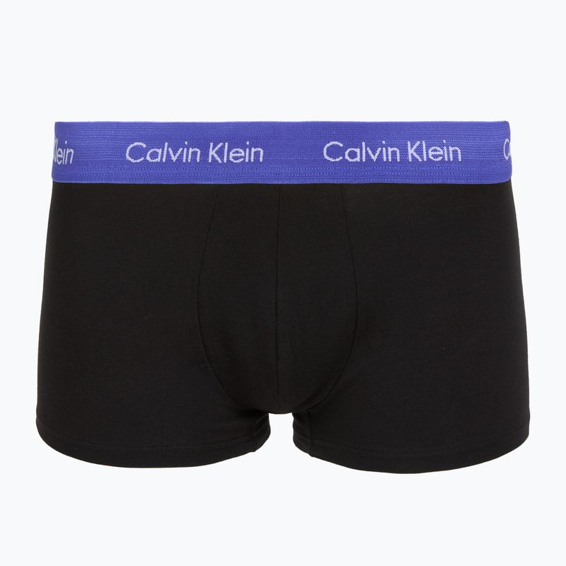 Боксерки Calvin Klein LV00NB4412 Low Rise Trunk 5 чифта black w green bloom wb/black w dazzlin 5