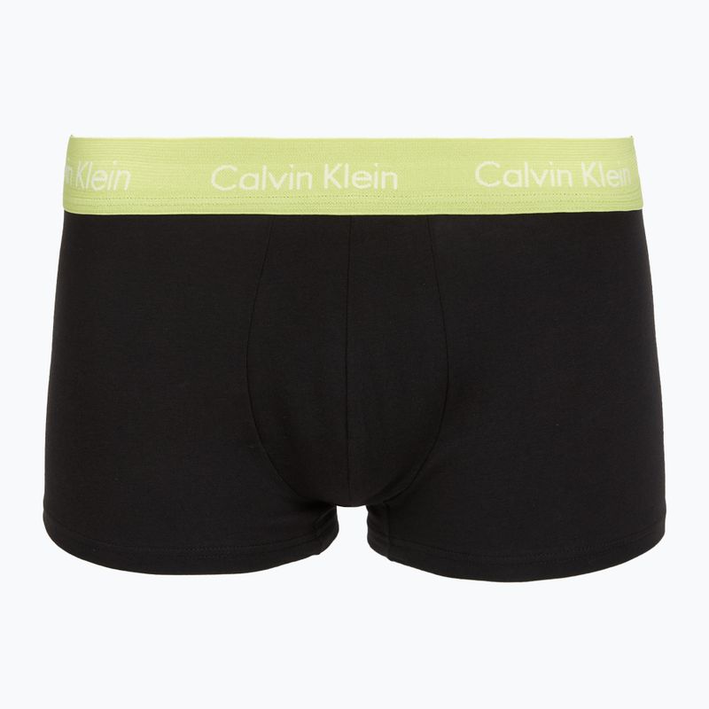Боксерки Calvin Klein LV00NB4412 Low Rise Trunk 5 чифта black w green bloom wb/black w dazzlin 6