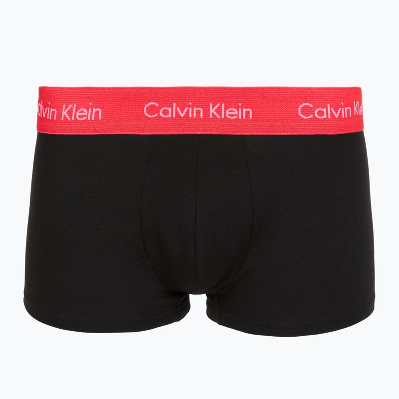 Боксерки Calvin Klein LV00NB4412 Low Rise Trunk 5 чифта black w green bloom wb/black w dazzlin 8
