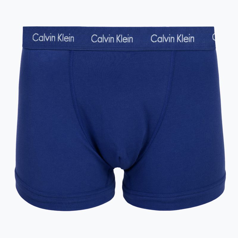Мъжки боксерки Calvin Klein 0000U2662G Trunk 3 чифта sodalite blue/redwood/white peppe 5