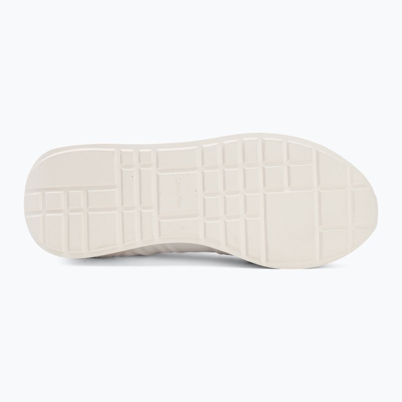 Мъжки обувки Calvin Klein YM0YM01414 Retro Runner Sock Laceup Mix mat bright white/light grey 4