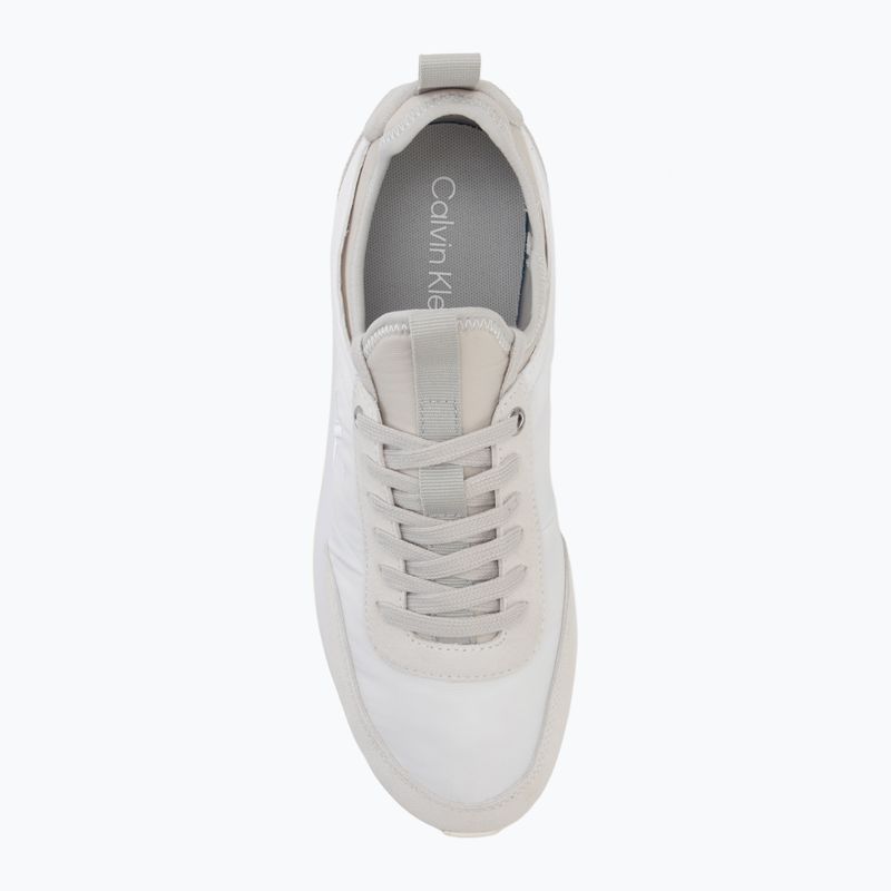 Мъжки обувки Calvin Klein YM0YM01414 Retro Runner Sock Laceup Mix mat bright white/light grey 5
