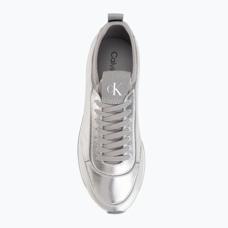 Дамски обувки Calvin Klein HW0HW03287 Retro Runner Metallic silver 5