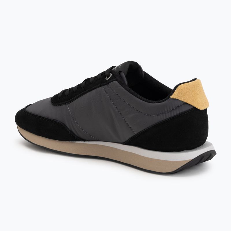 Мъжки обувки Calvin Klein HM0HM02212 Retro Runner Bans Leather Suede black/iron gate/amber gold 3