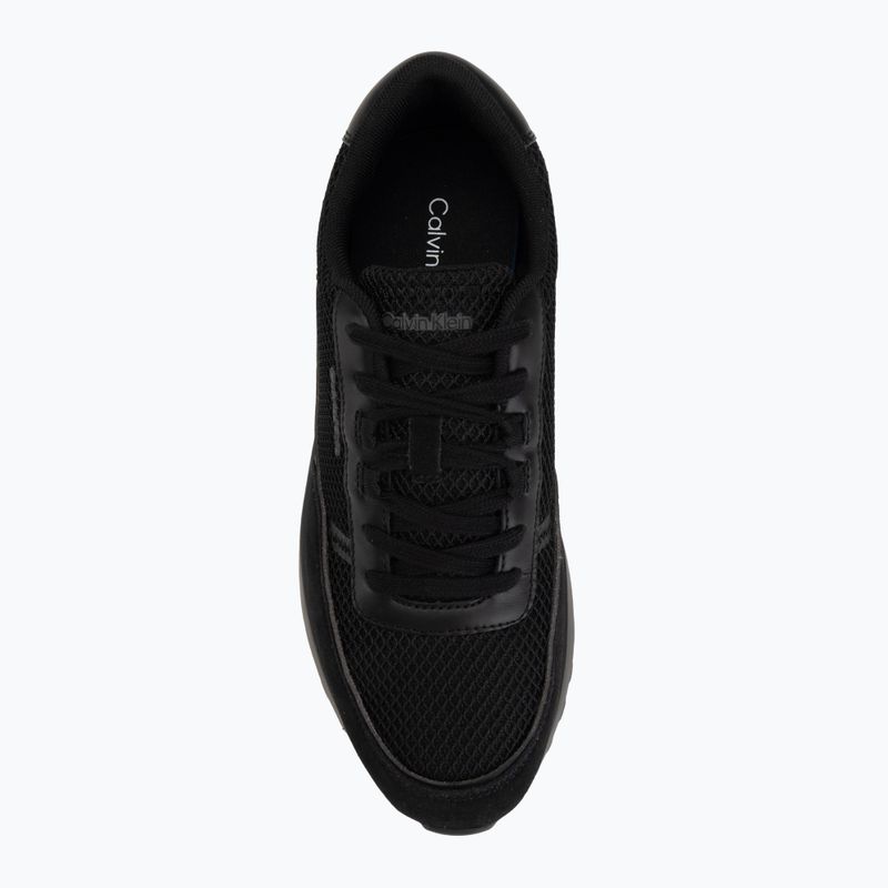 Мъжки обувки Calvin Klein HM0HM02215 City Runner Laceup Nylon Recycled Suede triple black 5